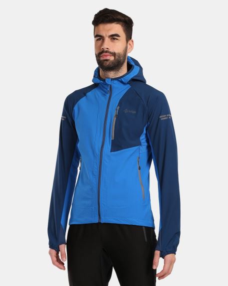 Pánská softshellová běžecká bunda Kilpi Baleo-M blue