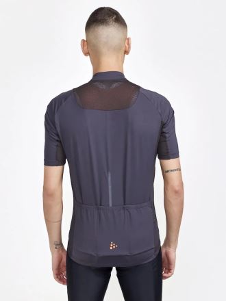 Zadní pohled na pánský cyklodres CRAFT ADV Endur šedá. (2)