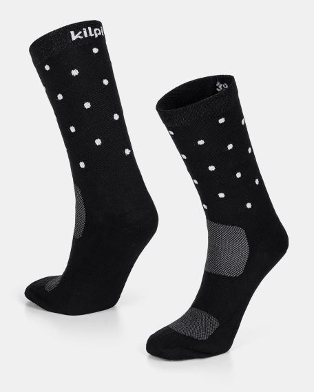 Cyklistické ponožky Kilpi Dots-U černá