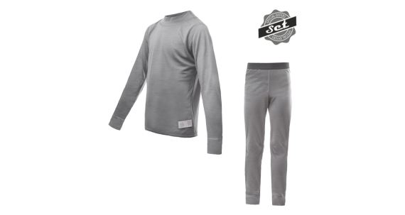 Juniorský set funkčního prádla Sensor Merino Active Set Šedá