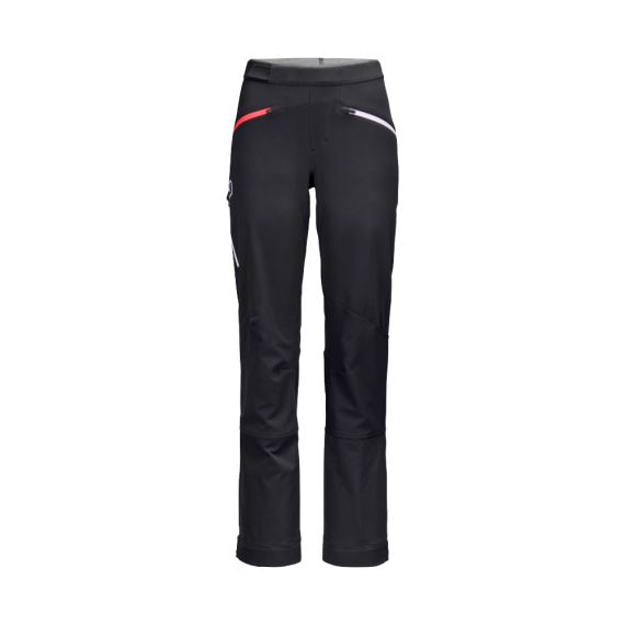 Dámské softshellové a skialpinistické kalhoty Ortovox W's Col Becchei Pants Black raven