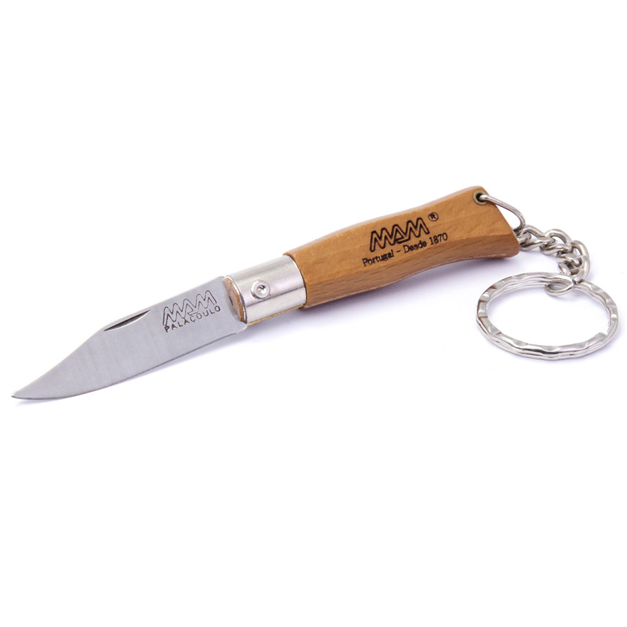 Zavírací nůž s klíčenkou MAM Douro 2002 4,5 cm buk