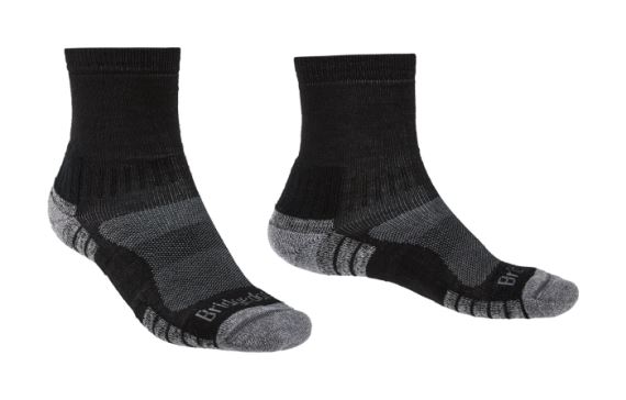 Ponožky Bridgedale Hike Lightweight Ankle Merino Performance black/silver/822