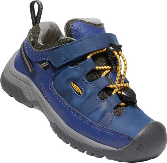 Dětské boty Keen Targhee Low WP Youth blue depths/forest night