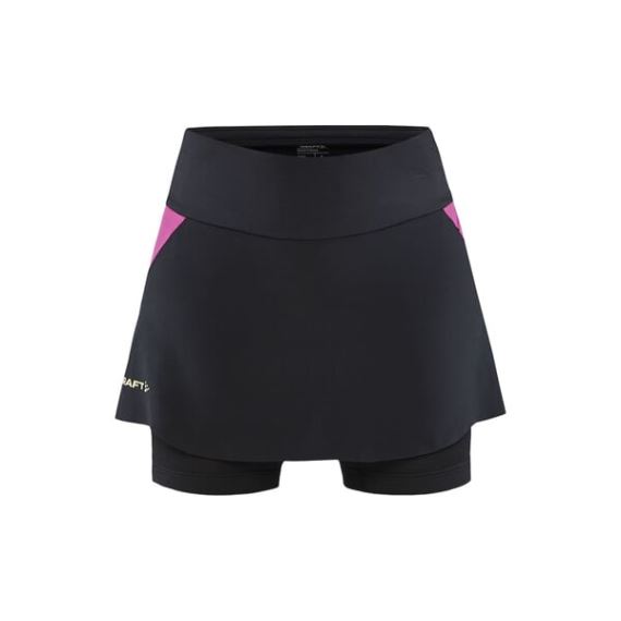 Dámská sportovní sukně Craft Pro Hypervent 2in1 Černá s růžovou