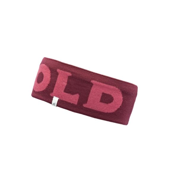 Vlněná čelenka Devold Logo merino Headband beetroot