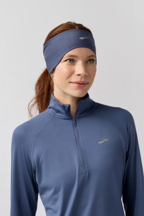 Čelenka Brooks Luxe Thermal Headband šedá (2)