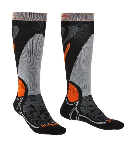 Pánské lyžařské ponožky Bridgedale Ski Midweight black/silver/822