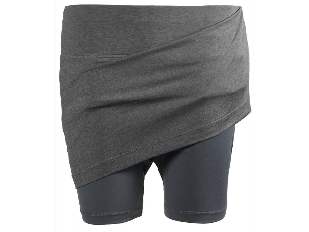 Sportovní sukně s vnitřními šortkami SKHOOP Gerd Skort graphite L