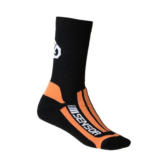 Ponožky SENSOR Treking Merino černá/oranžová