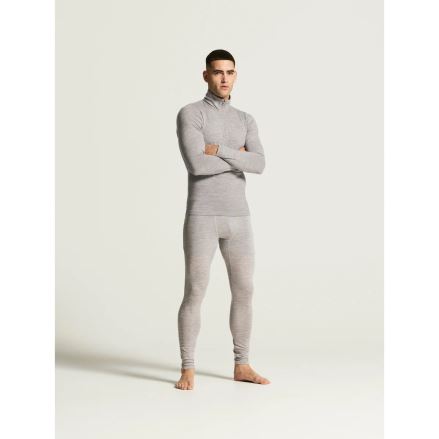 Pánské termotriko Craft Wool 95 HZ LS grey melange (2)