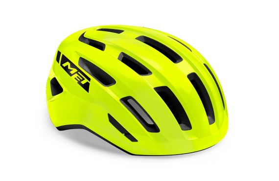 Cyklistická helma MET Miles reflex žlutá