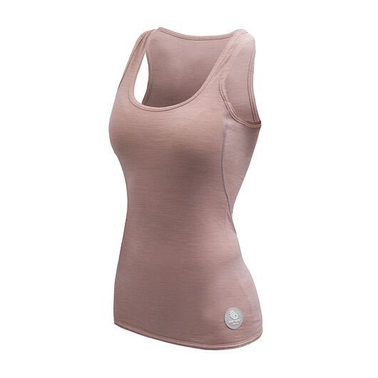 Sensor Merino Air dámské triko bez rukávu dusty pink