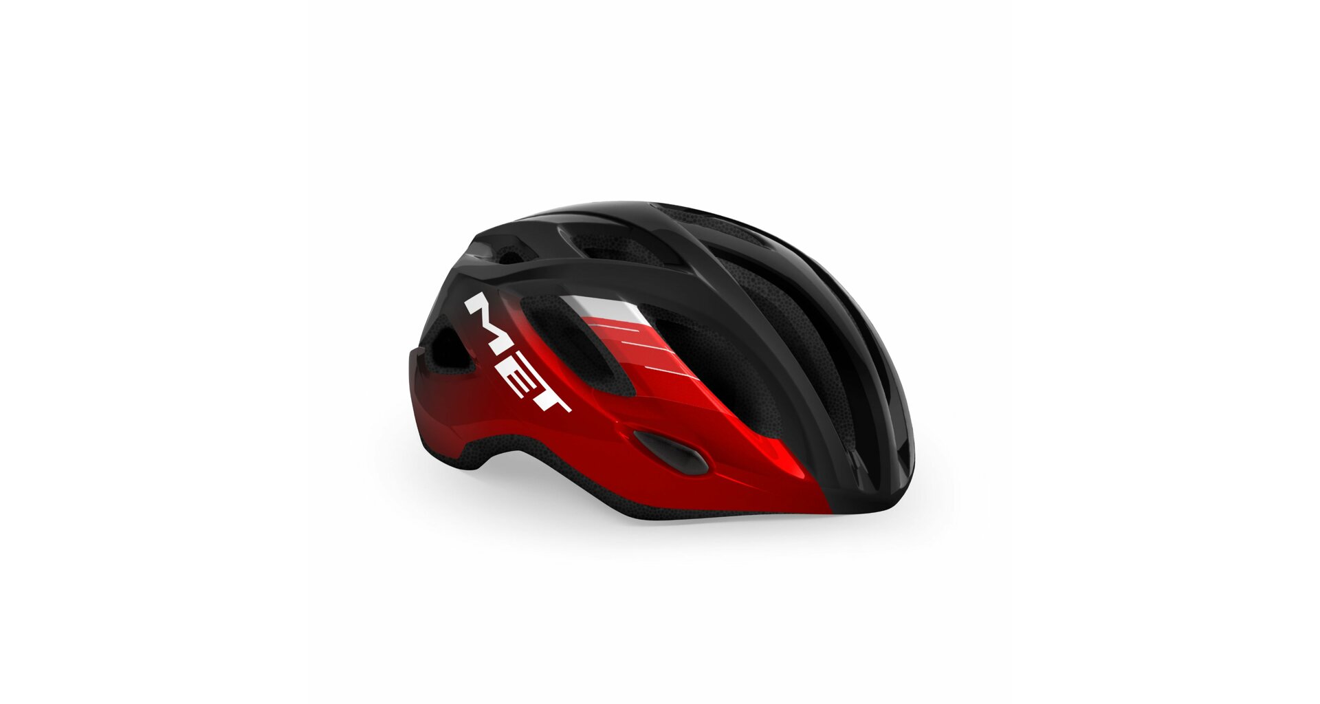 Cyklistická helma MET Idolo černá/červená metalická 60-64