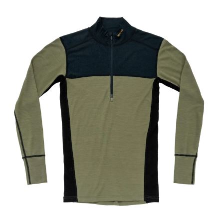 Pánské termotriko Devold Lauparen Hiking 190 na zip ink/lichen/black