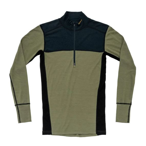 Pánské termotriko Devold Lauparen Hiking 190 na zip ink/lichen/black