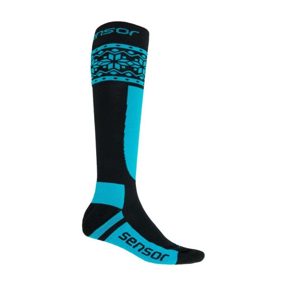 Ponožky SENSOR Thermosnow Norway černá/modrá