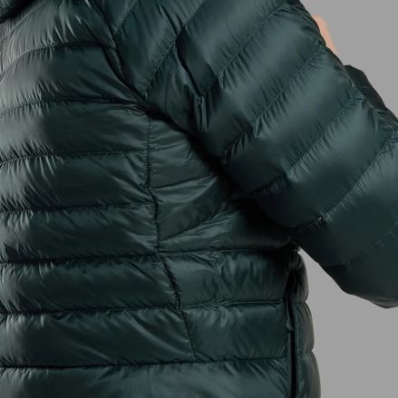 Zblízka prošívaná Bunda Montane Womens Anti-Freeze Hoodie cornflower UK10/S. (4)