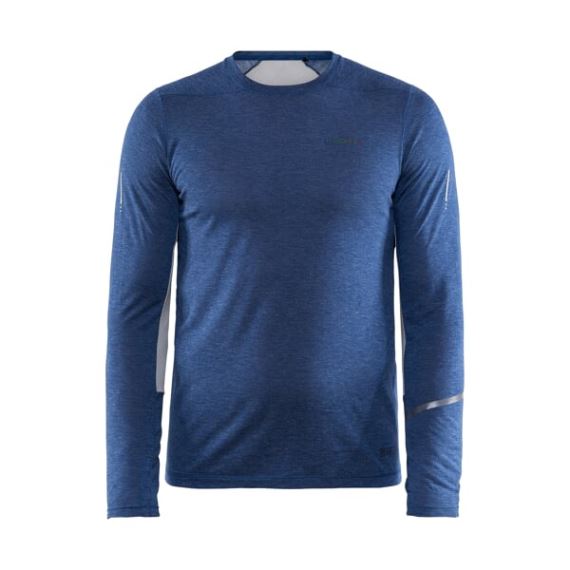 Pánské funkční tričko s dlouhým rukávem CRAFT SubZ Wool LS tmavě modrá