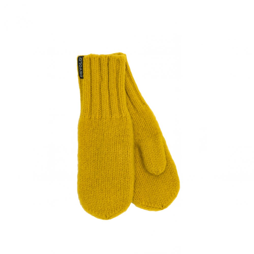 Unisex rukavice Devold Nansen Wool Mitten žlutá L