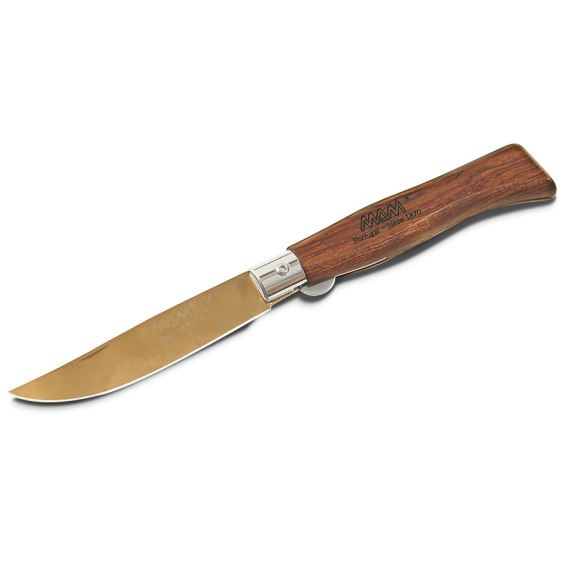 Zavírací nůž s pojistkou MAM Douro 2084 Bronze Titanium 8,3 cm bubinga