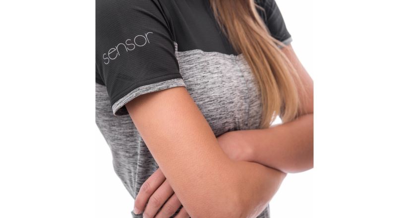 Dámský dres Sensor Cyklo Motion celozip šedá/černá (4)