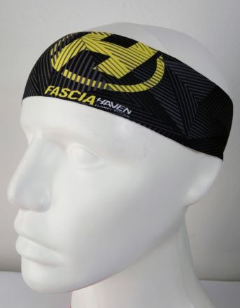 Sportovní čelenka Haven Fascia černá/žlutá (1)