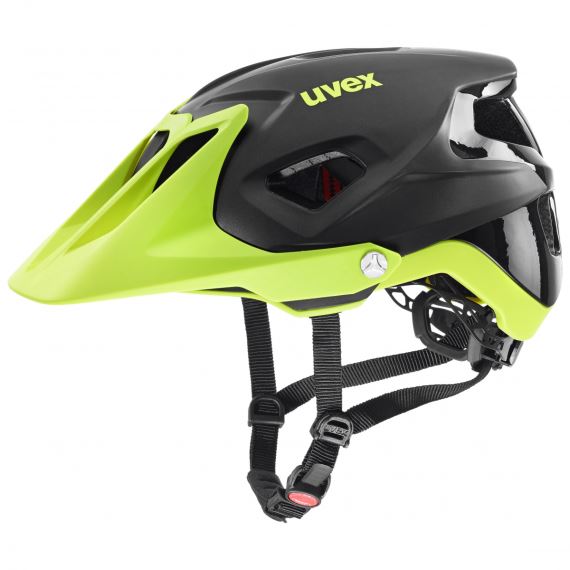 Cyklistická helma Uvex Quatro Integrale black-lime mat