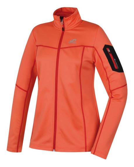 Dámská prodyšná mikina na zip Hannah Thea living coral