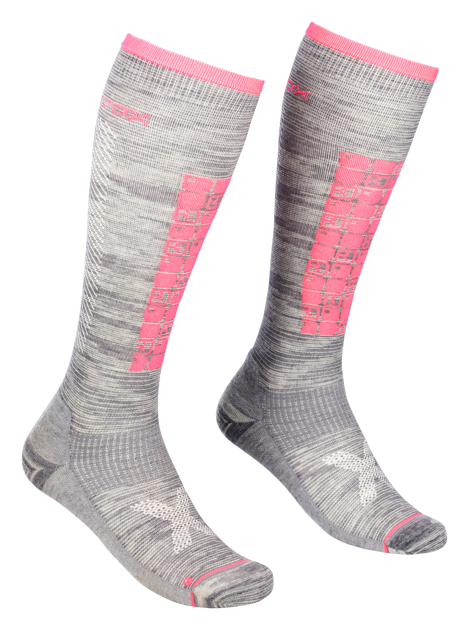 Dámské ponožky ORTOVOX Ski Compression Long Grey Blend 42-44