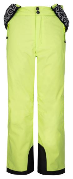 Dětské lyžařské kalhoty Kilpi Gabone-J Růžová Světle zelená