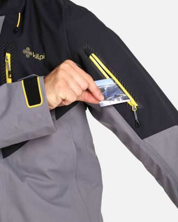 Pánská membránová bunda Kilpi Hastar-M šedá (4)