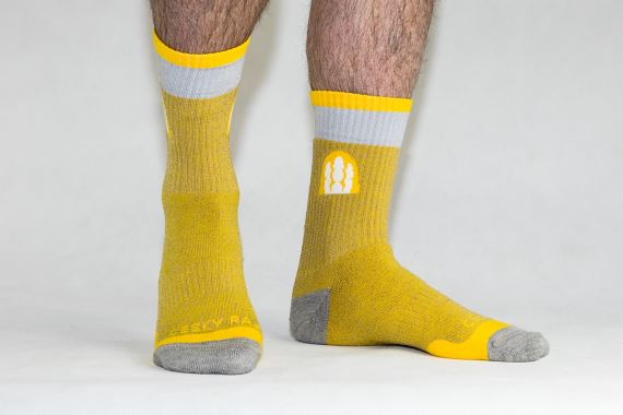 Ponožky Český ráj outdoor Explorer žluto/šedá