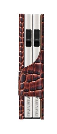 Peněženka Tru Virtu Click & Slide Twin kůže Croco hnědá (2)