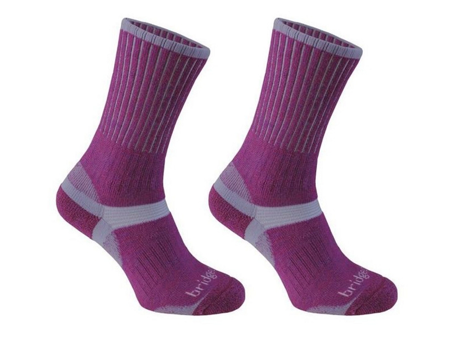 Dámské ponožky Bridgedale Merino Hiker Women´s plum/350 S