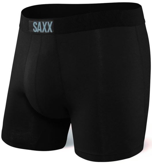 Pánské boxerky SAXX Vibe Boxer Brief black/black