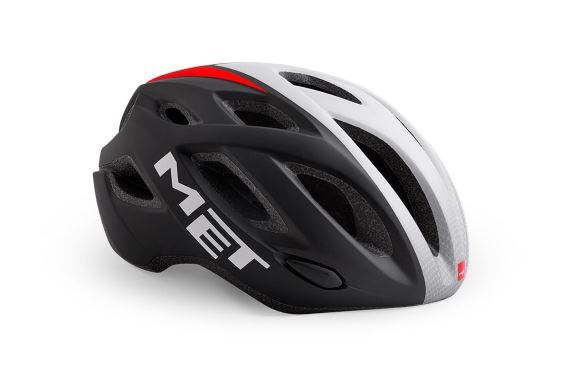 Cyklistická helma MET Idolo černá/bílá/červená matná