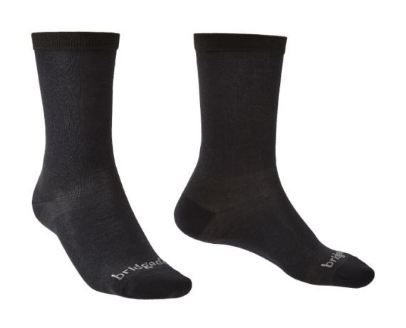 Ponožky Bridgedale Liner Coolmax Liner Boot x2 black/846