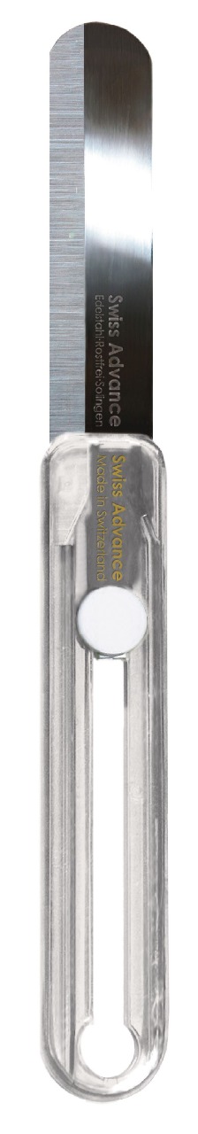 Cestovní vysouvací nůž Swiss Advance 14g transparentní