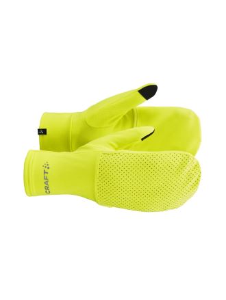 Pánské rukavice Craft Lumen Fleece Hybrid 2 žlutá