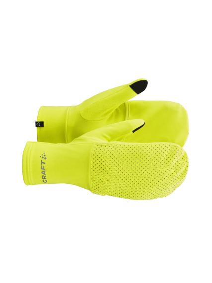 Pánské rukavice Craft Lumen Fleece Hybrid 2 žlutá