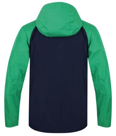 Pánská nepromokavá turistická bunda Hannah Haken black iris/bright green (1)