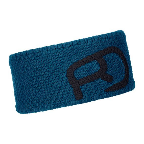 Pánská čelenka Ortovox Rock'n'Wool Headband petrol blue