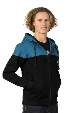 Pánská turistická mikina Hannah Fezco Hoody Anthracite/dark denim (5)