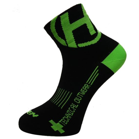 Ponožky HAVEN Lite NEO black/green 2 páry