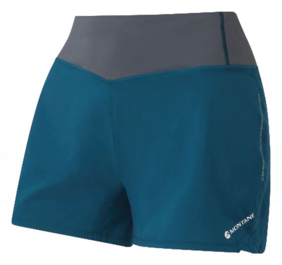 Dámské běžecké kraťasy Montane Womans Katla 4" Shorts Narwhal blue