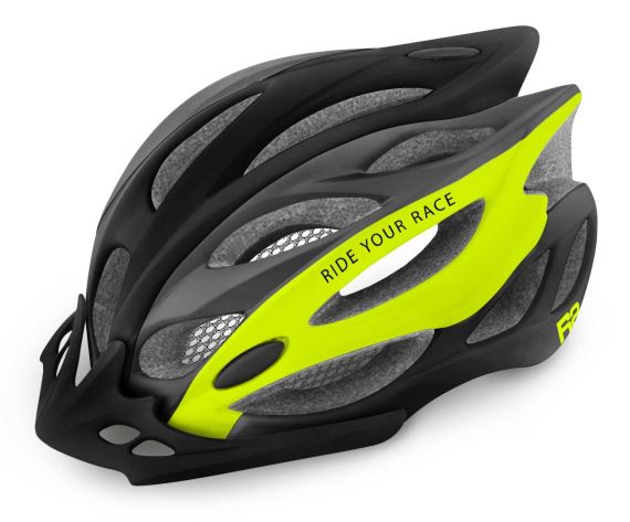 Dámská cyklistická helma R2 Wind šedá/neon žlutá S(54-56)