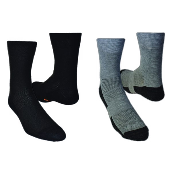 Ponožky Vavrys Light Trek Coolmax 2-pack černá-šedá 34-36 EU