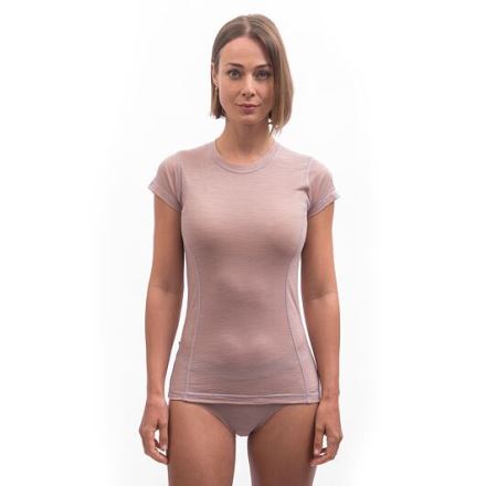Sensor Merino Air dámské triko kr.rukáv dusty pink (1)