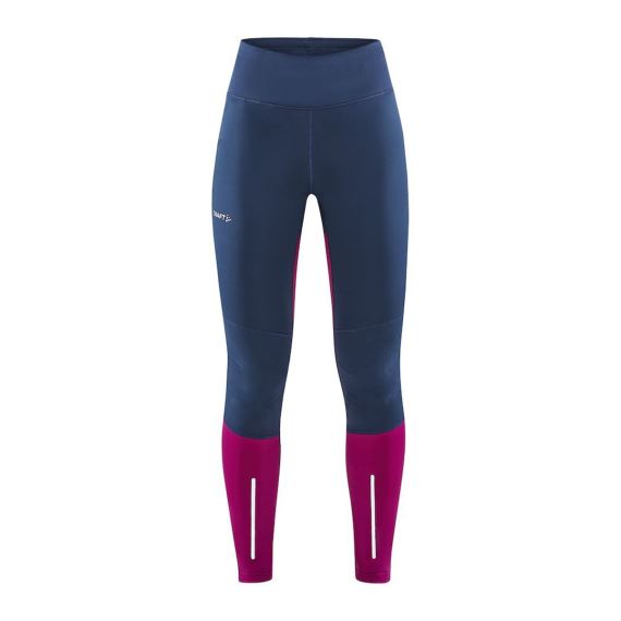 Dámské sportovní větruodolné kalhoty Craft ADV Essence Wind Tights Modrá s růžovou